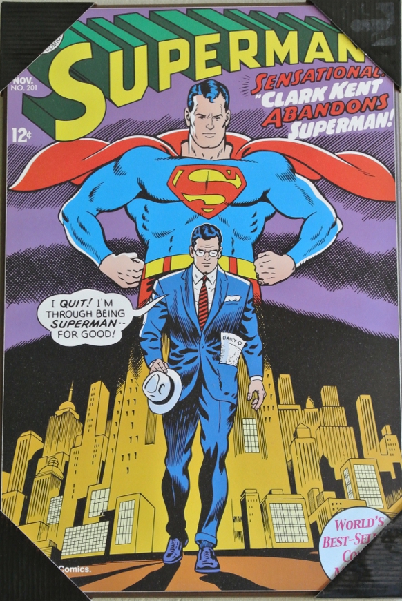 superman comic-cover-art man-cave-decoration